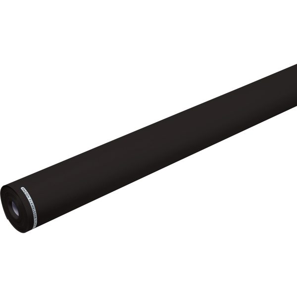 Flameless Flame-Retardant Paper - Classroom, Office, Mural, Banner, Bulletin Board - 48 Width x 100 ftLength - 1 Roll - Raven Black Online Hot Sale