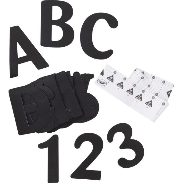 Crayola Self-adhesive Paper Letters - Self-adhesive - 4  Height - Black White - Paper - 180   Pack Discount - Image 2