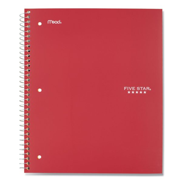 Wirebound Notebook with Eight Pockets, 5-Subject, Wide Legal Rule, Randomly Assorted Cover Color, (200) 10.5 x 8 Sheets Supply - Image 2