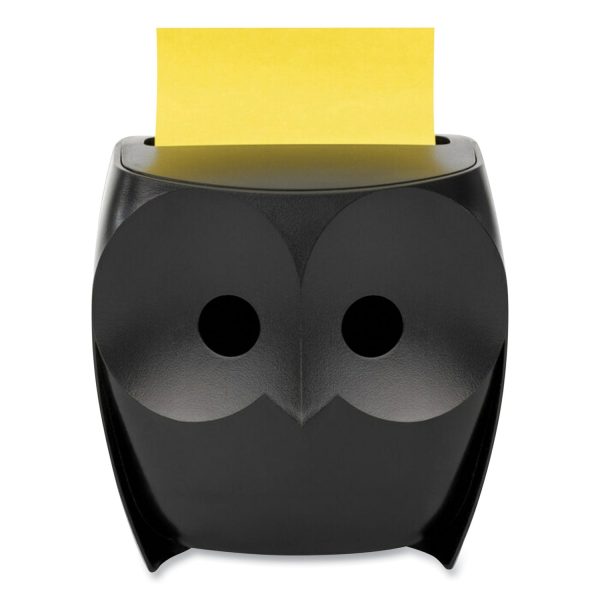 Owl-Shaped Dispenser, For 3 x 3 Pads, Black, Includes 45-Sheet Citron Super Sticky Dispenser Pop-Up Pad Sale