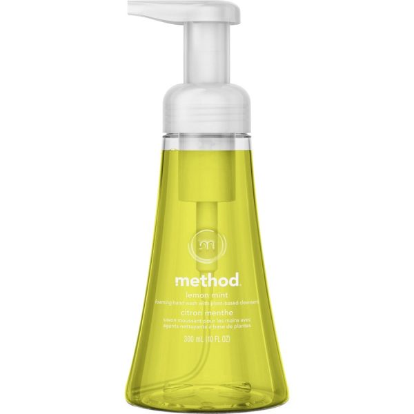 Method Foaming Hand Soap - Lemon Mint ScentFor - 10 fl oz (295.7 mL) - Pump Bottle Dispenser - Hand - Lemon Yellow - Paraben-free, Phthalate-free, Triclosan-free - 6   Carton Online - Image 3