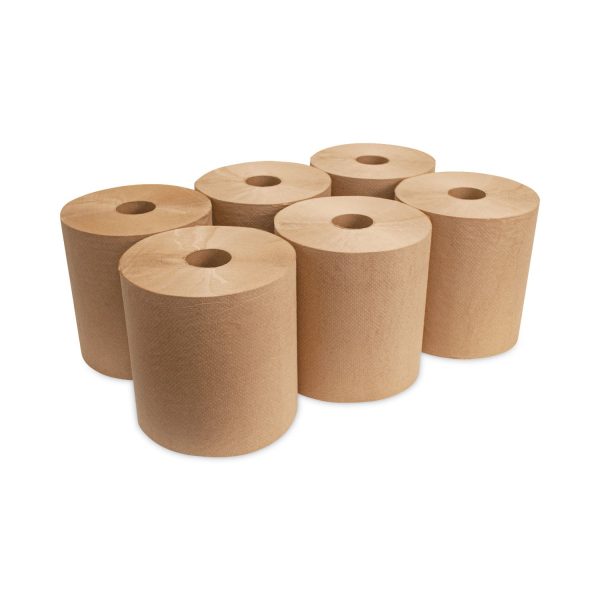 Morsoft Universal Roll Towels, 1-Ply, 8  x 700 ft, Kraft, 6 Rolls Carton Online Hot Sale - Image 4