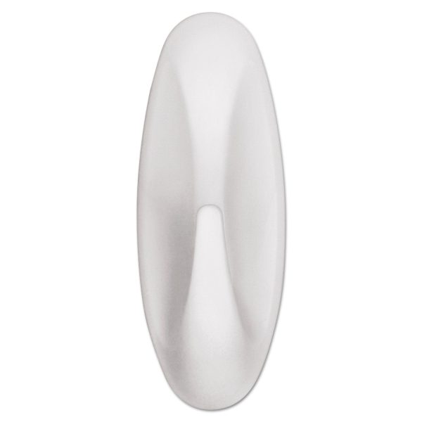 General Purpose Designer Hooks, Small Medium, Plastic, White, 1lb and 3 lb Capacities, 4 Hooks and 4 Strips Pack For Discount - Image 5