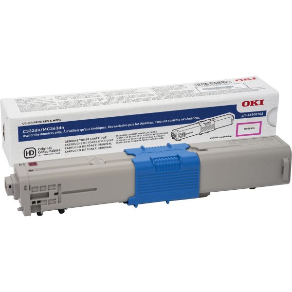Oki Original LED Toner Cartridge - Magenta - 1 Each - 3000 Pages on Sale