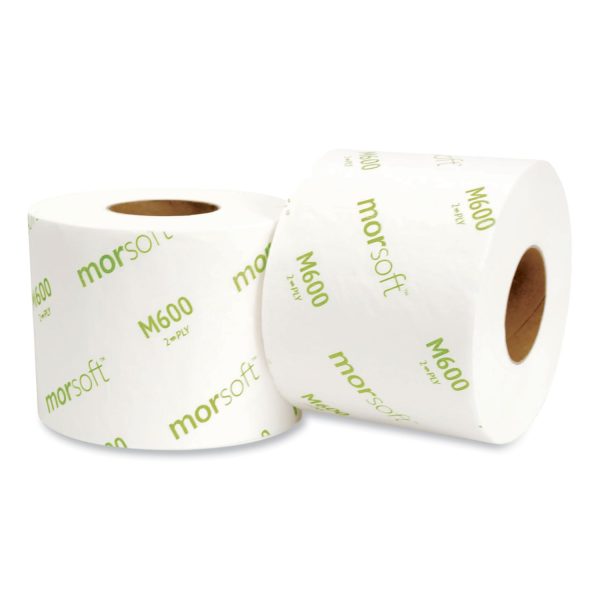 Morsoft Controlled Bath Tissue, Septic Safe, 2-Ply, White, 600 Sheets Roll, 48 Rolls Carton For Discount - Image 5
