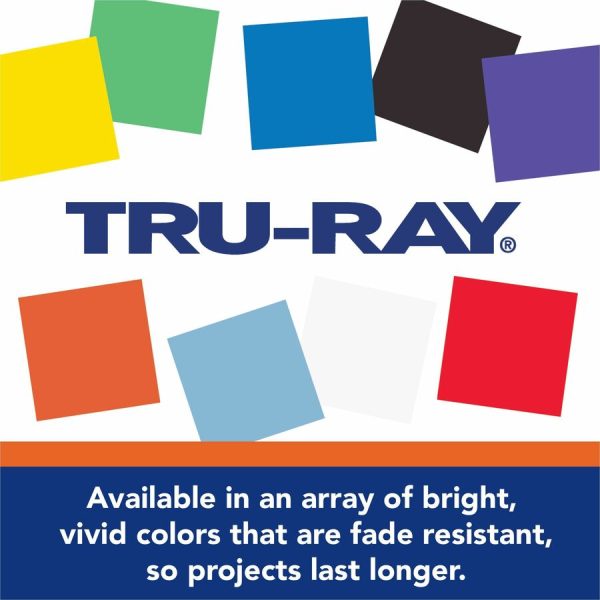 Tru-Ray Construction Paper Art Roll - Mural, Art Project, Banner - 36 Width x 500 ftLength - 1   Roll - White - Sulphite Sale - Image 3