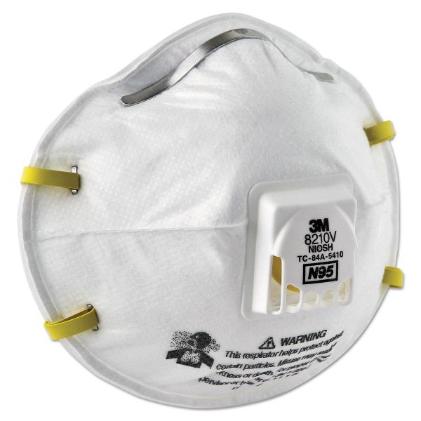 Particulate Respirator 8210V, N95, Cool Flow Valve, Standard Size, 10 Box Cheap - Image 2