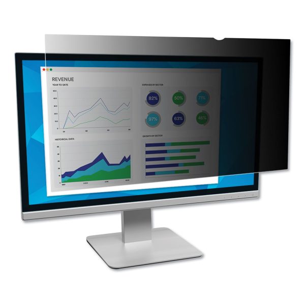Frameless Blackout Privacy Filter for 23.6  Widescreen Flat Panel Monitor, 16:9 Aspect Ratio For Sale
