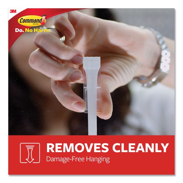 General Purpose Hooks, Large, Plastic, White, 5 lb Capacity, 4 Hooks and 6 Strips Pack Sale - Image 5