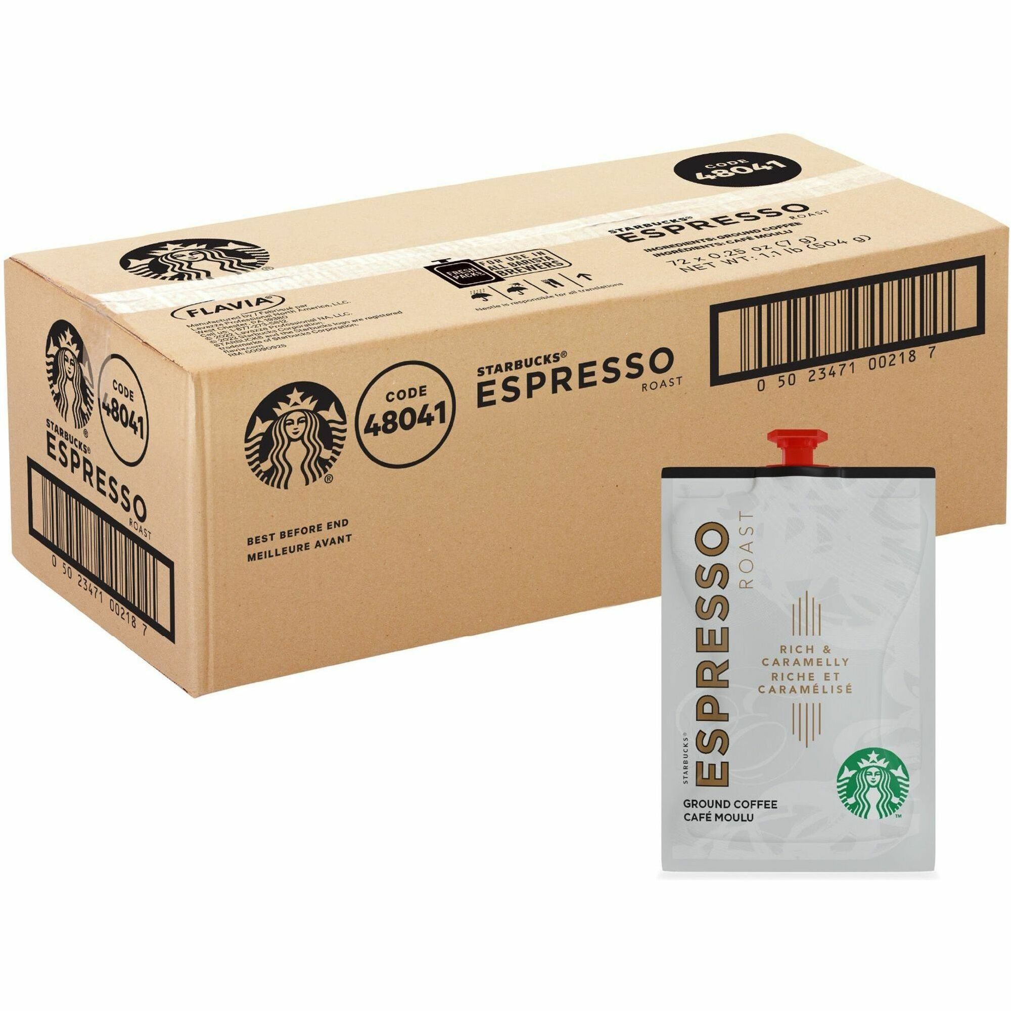 Starbucks Freshpack Blonde Espresso Roast Coffee – Compatible with Flavia Barista – 72   Carton on Sale