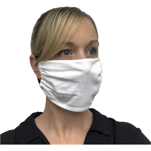 IFB Solutions Elastic Ear Loops Face Mask - Recommended for: Face - White - Earloop Style Mask, Comfortable, Secure Fit, Durable, Rip Resistant, Tear Resistant, Washable - 50   Pack Online now