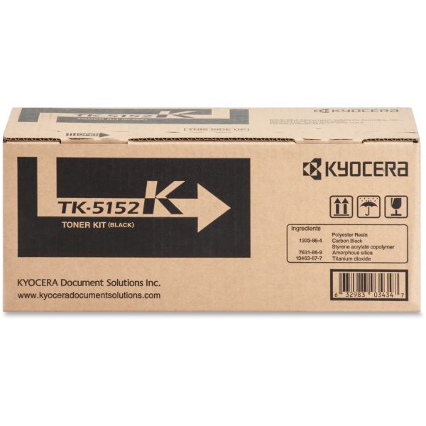 Kyocera TK-5152K Original Toner Cartridge - Laser - 12000 Pages - Black - 1 Each Sale