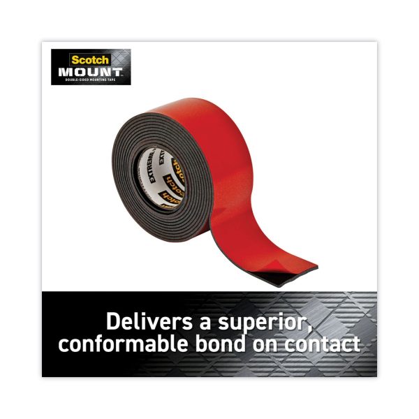 Extreme Mounting Tape, Holds Up to 30 lbs, 1 x 60, Black Discount - Image 2