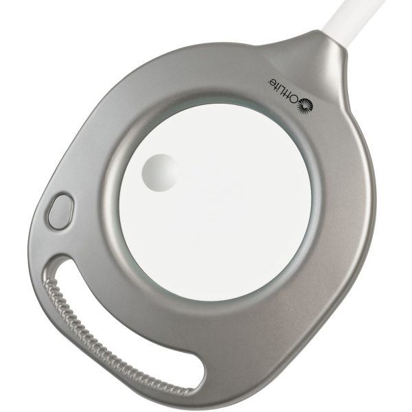 OttLite LED Magnifier Floor & Table Light - 54.8  Height - LED Bulb - Glare-free Light, Flexible Neck, Handle, Adjustable Height - 240 lm Lumens - Floor-mountable, Table Top - for Table Supply - Image 3