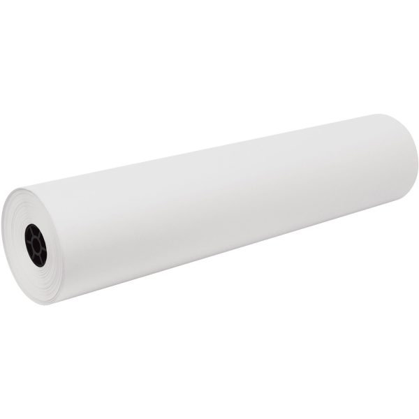 Tru-Ray Construction Paper Art Roll - Mural, Art Project, Banner - 36 Width x 500 ftLength - 1   Roll - White - Sulphite Sale
