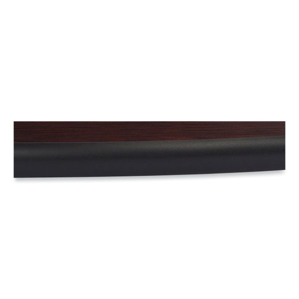 Cafe Table, 36  Diameter x 42h, Round Top Base, Mahogany Top, Gray Base, Ships in 7-10 Business Days Online - Image 2