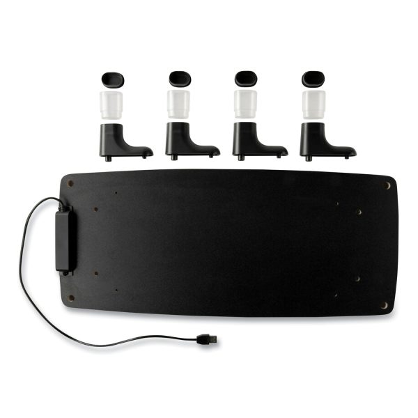 Monitor Stand MS100B, 21.6 x 9.4 x 2.7 to 3.9, Black Clear, Supports 33 lb Online now - Image 3