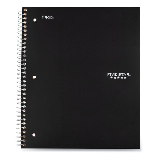 Wirebound Notebook with Eight Pockets, 5-Subject, Wide Legal Rule, Randomly Assorted Cover Color, (200) 10.5 x 8 Sheets Supply - Image 5