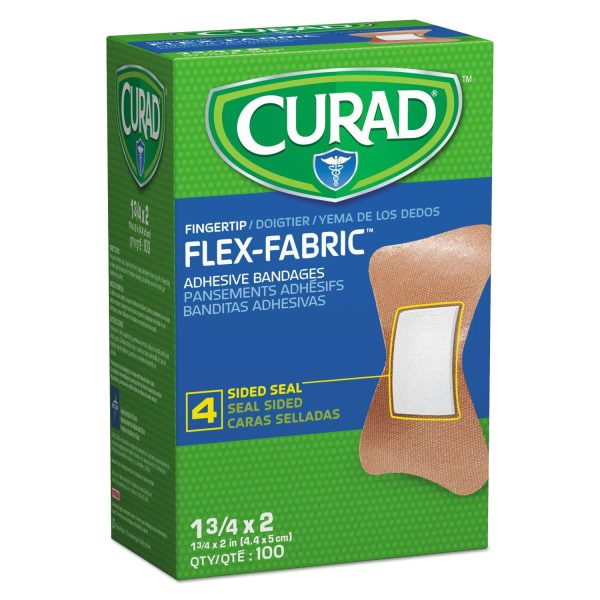 Flex Fabric Bandages, Fingertip, 1.75 x 2, 100 Box Sale