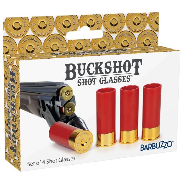 12-Gauge Shotgun Buckshot Shell Shot Glasses (4 Pack) Online now - Image 5